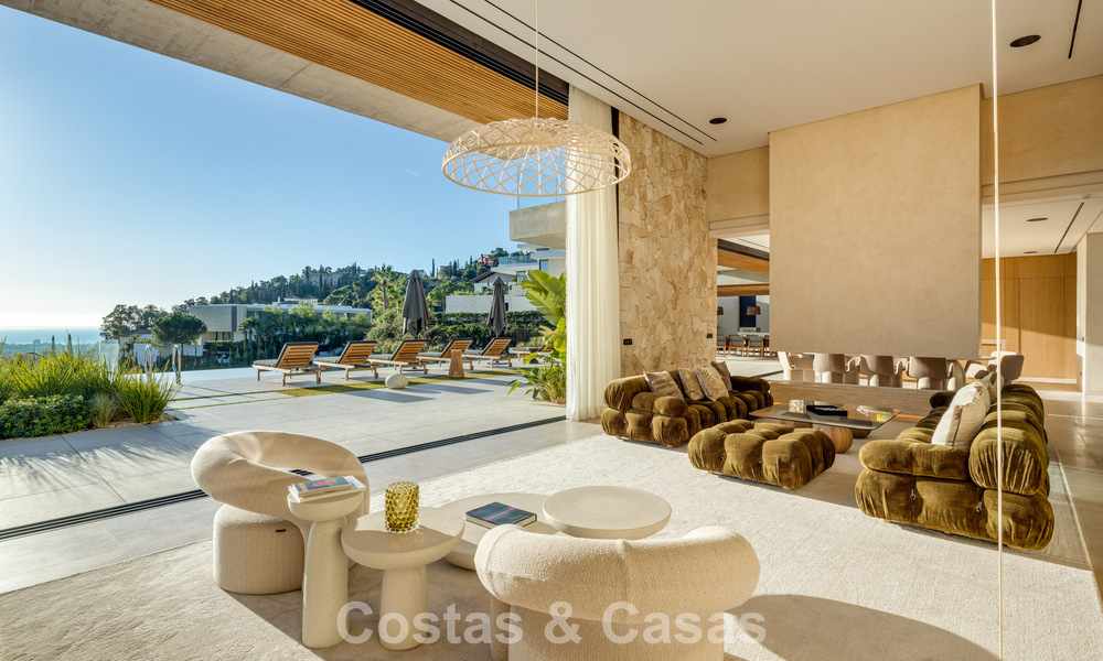 Brand-new, high-end luxury villa with panoramic views for sale in the gated community of El Madroñal, Benahavis - Marbella 794207