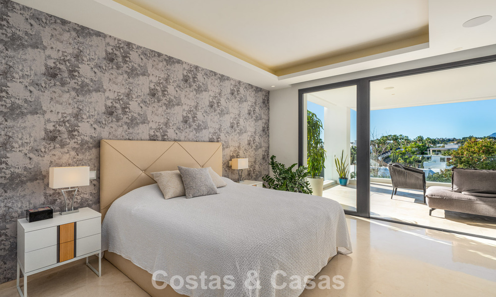 High-end designer villa with modern character for sale in a gated community in Nueva Andalucía’s Golf Valley, Marbella 794415