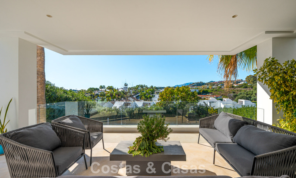 High-end designer villa with modern character for sale in a gated community in Nueva Andalucía’s Golf Valley, Marbella 794419