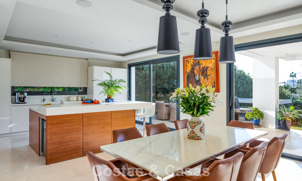 High-end designer villa with modern character for sale in a gated community in Nueva Andalucía’s Golf Valley, Marbella 794430