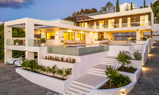 Modern luxury villa with minimalist architecture for sale on the New Golden Mile between Marbella and Estepona 794318 