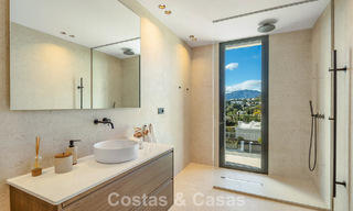 Modern luxury villa with minimalist architecture for sale on the New Golden Mile between Marbella and Estepona 794345 