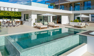 Modern luxury villa with minimalist architecture for sale on the New Golden Mile between Marbella and Estepona 794354 