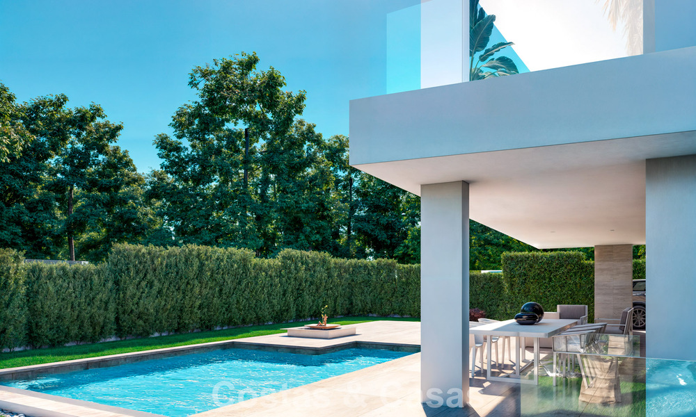 2 Brand-new luxury villas for sale within walking distance of a golf clubhouse on the New Golden Mile, Marbella - Estepona 794256