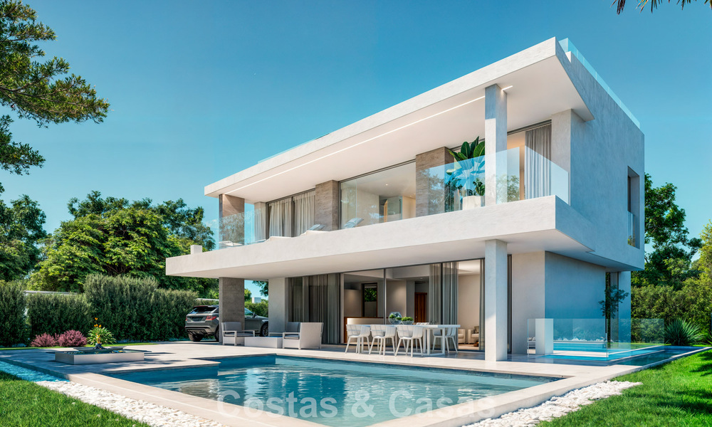 2 Brand-new luxury villas for sale within walking distance of a golf clubhouse on the New Golden Mile, Marbella - Estepona 794257