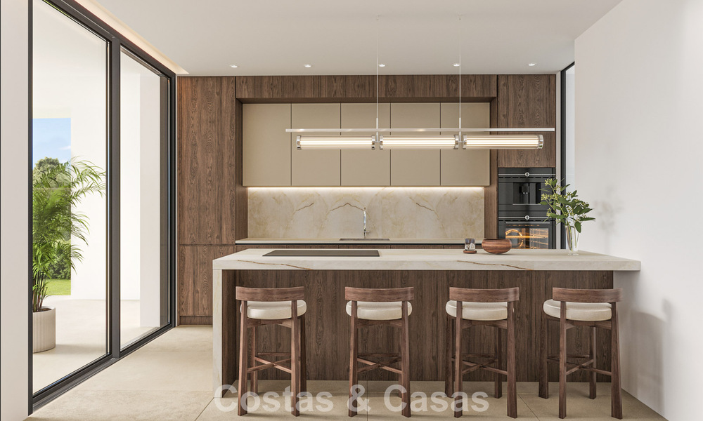 2 Brand-new luxury villas for sale within walking distance of a golf clubhouse on the New Golden Mile, Marbella - Estepona 794271