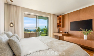 Modern, luxurious garden apartment for sale with panoramic coastal views in a gated boutique complex near Marbella town 794487 