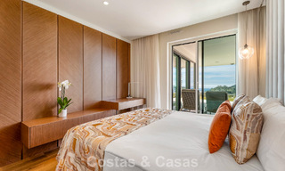 Modern, luxurious garden apartment for sale with panoramic coastal views in a gated boutique complex near Marbella town 794497 