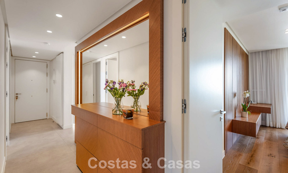 Modern, luxurious garden apartment for sale with panoramic coastal views in a gated boutique complex near Marbella town 794502