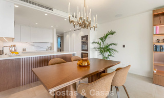 Modern, luxurious garden apartment for sale with panoramic coastal views in a gated boutique complex near Marbella town 794507 