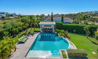 Stately luxury villa with golf, mountain and sea views for sale in a golf community in Marbella - Benahavís 794732 