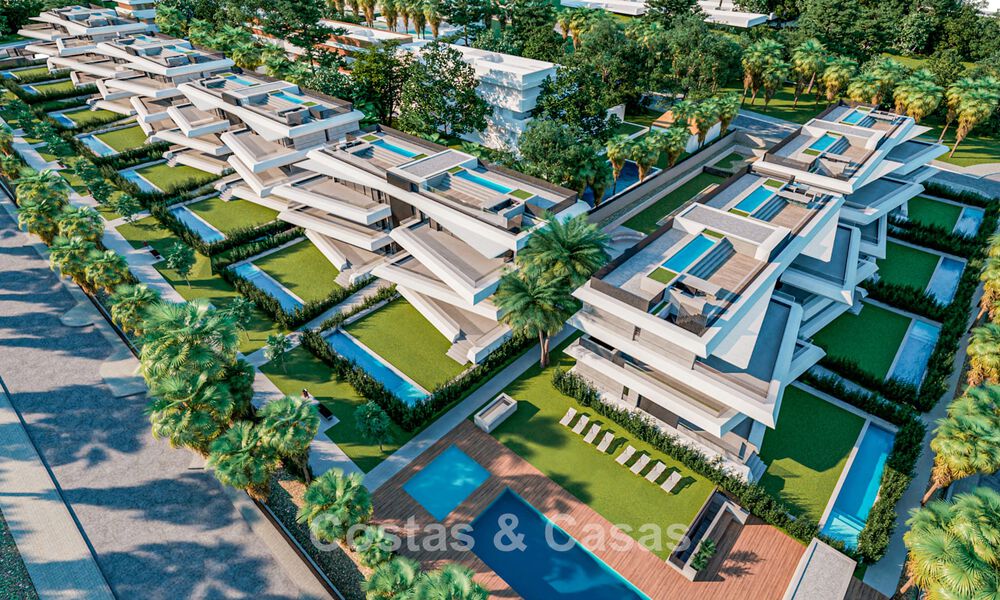 Luxury ultra-modern new-build apartments for sale on the New Golden Mile, between Marbella and Estepona 794740