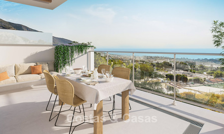 Modern apartments for sale in a contemporary development with sea view in Benalmádena, Costa del Sol 794896