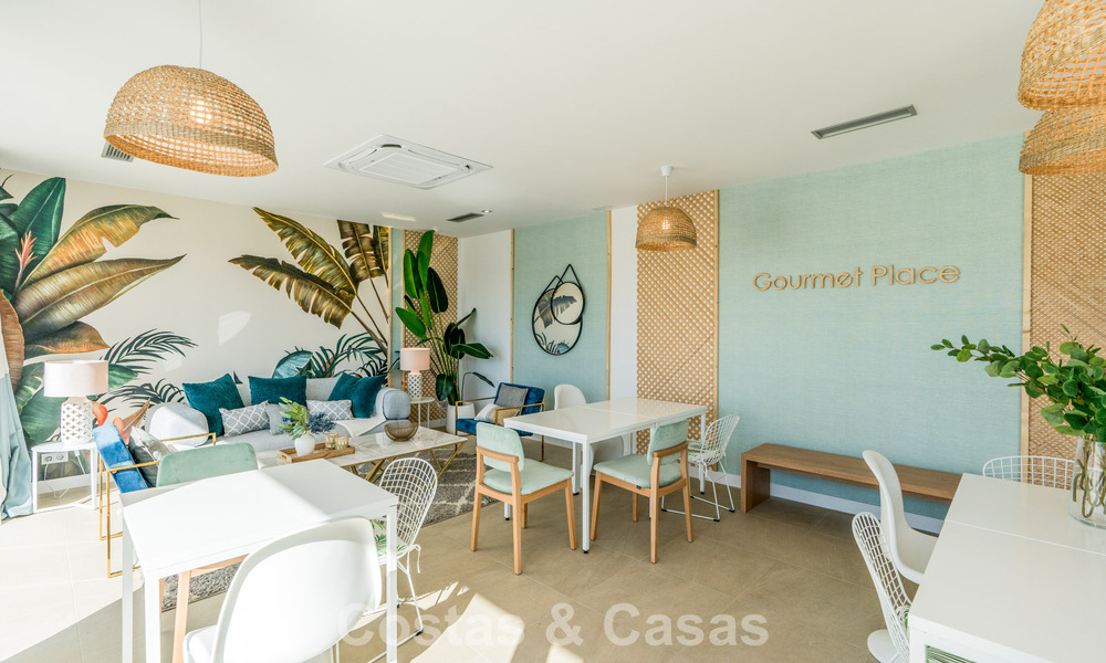 Modern apartments for sale in a contemporary development with sea view in Benalmádena, Costa del Sol 794907