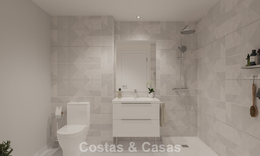 Modern apartments for sale in a contemporary development with sea view in Benalmádena, Costa del Sol 794918