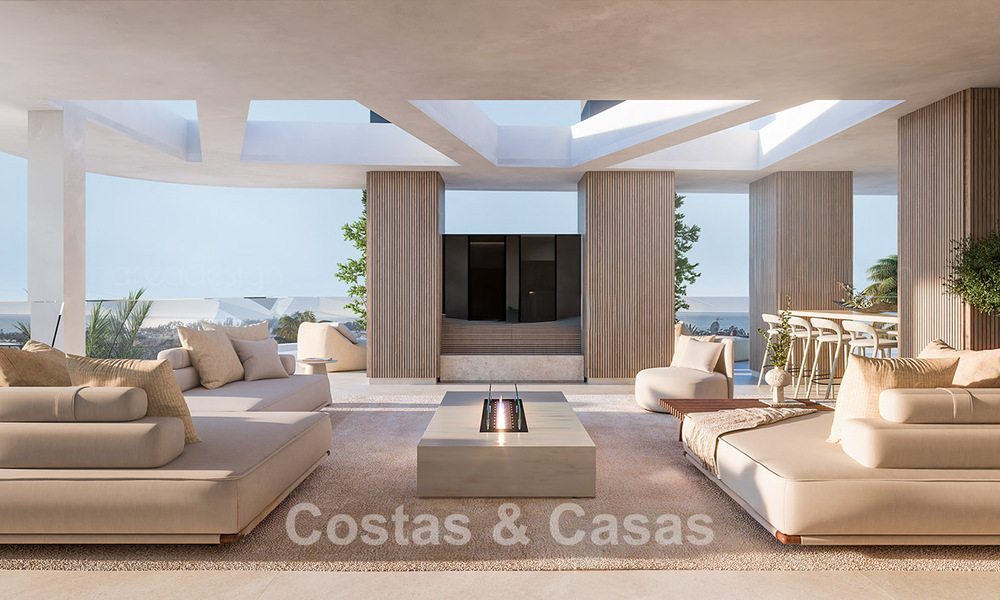 Modern, innovative new-build apartments for sale with sea view on the New Golden Mile, between Marbella and Estepona 794801