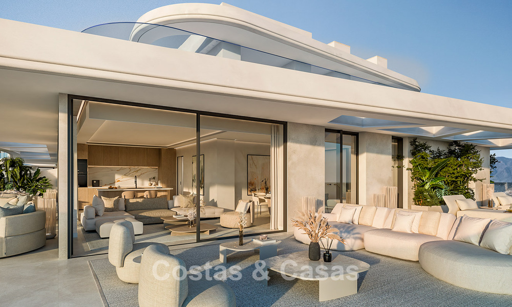 Modern, innovative new-build apartments for sale with sea view on the New Golden Mile, between Marbella and Estepona 794812