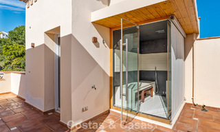 Spacious duplex penthouse with panoramic sea views for sale in a gated community in Marbella - Benahavís 794827 