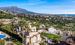 Spacious duplex penthouse with panoramic sea views for sale in a gated community in Marbella - Benahavís 794840 