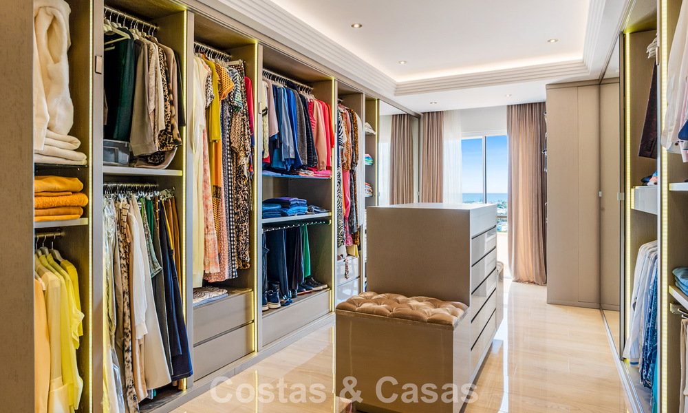 Spacious duplex penthouse with panoramic sea views for sale in a gated community in Marbella - Benahavís 794849