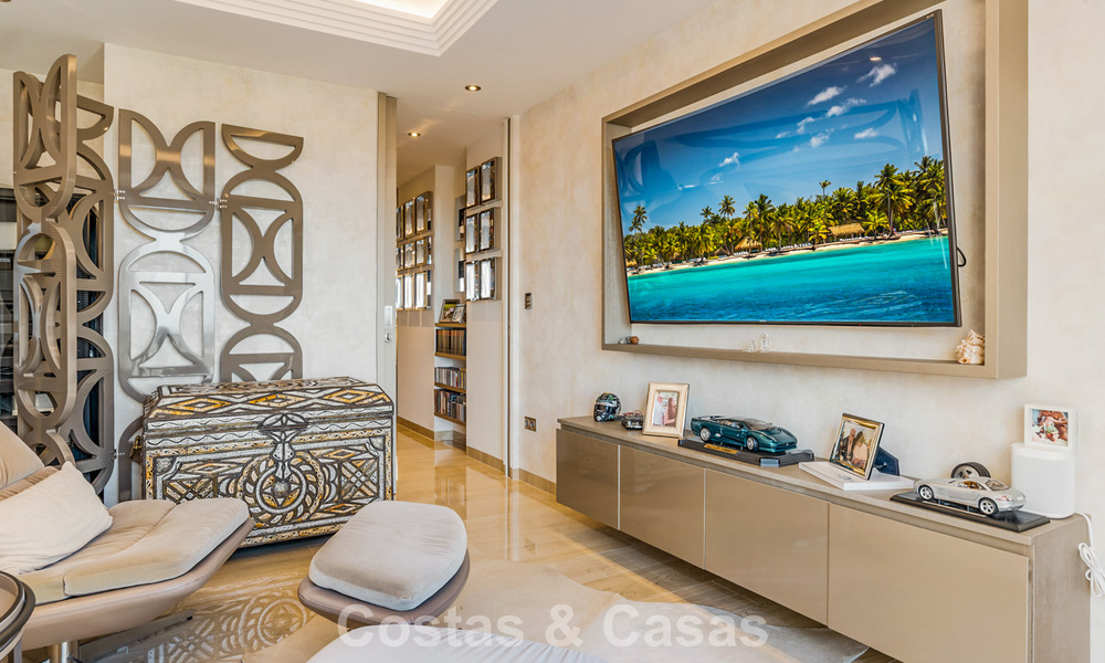 Spacious duplex penthouse with panoramic sea views for sale in a gated community in Marbella - Benahavís 794855