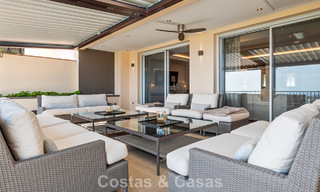 Spacious duplex penthouse with panoramic sea views for sale in a gated community in Marbella - Benahavís 794868 