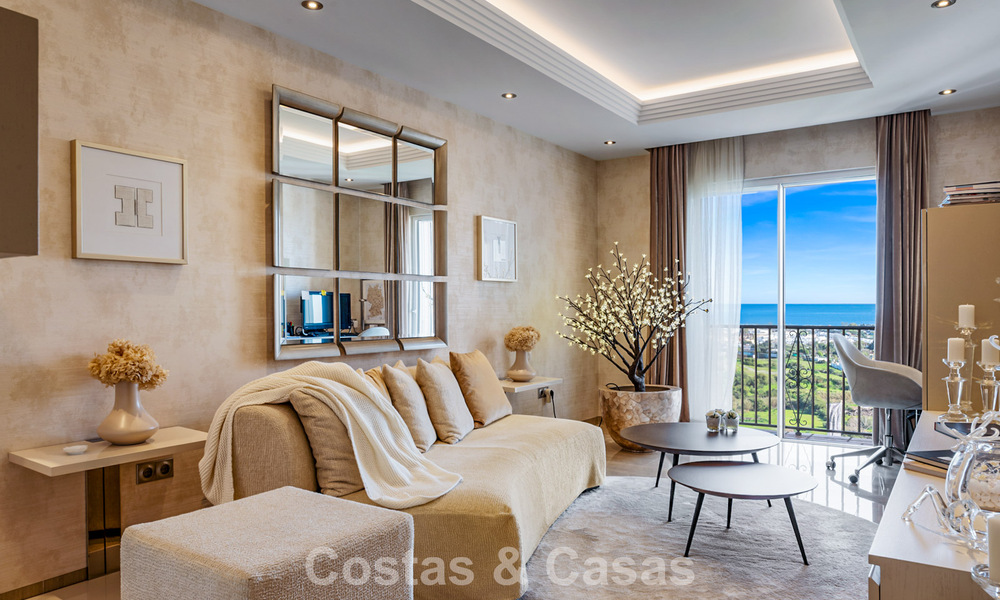 Spacious duplex penthouse with panoramic sea views for sale in a gated community in Marbella - Benahavís 794869