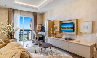 Spacious duplex penthouse with panoramic sea views for sale in a gated community in Marbella - Benahavís 794870 