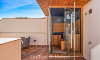 Spacious duplex penthouse with panoramic sea views for sale in a gated community in Marbella - Benahavís 794873 