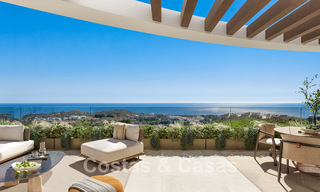 Contemporary apartments with panoramic sea views for sale in a golf area in Mijas Costa, Costa del Sol 794782 