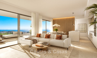 Contemporary apartments with panoramic sea views for sale in a golf area in Mijas Costa, Costa del Sol 794786 