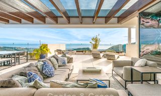 Exclusive, modern luxury penthouse with panoramic sea views for sale just minutes from Marbella town 795333 