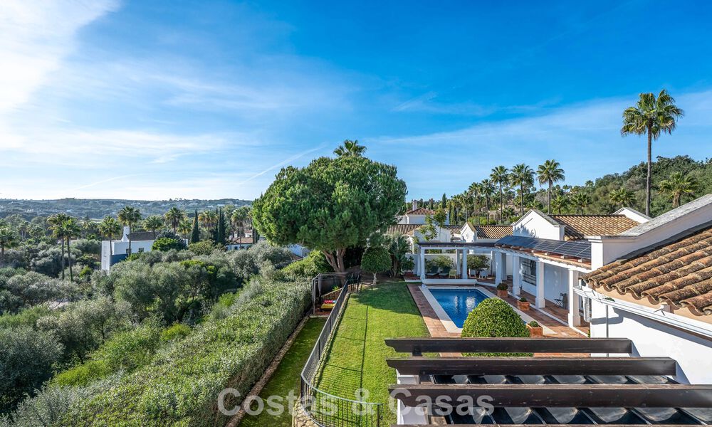 Authentic Andalusian villa with idyllic, panoramic golf views for sale in Sotogrande Alto, Costa del Sol 795178