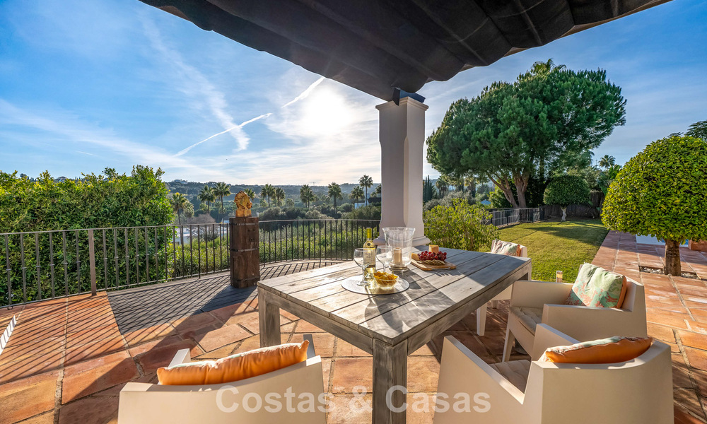 Authentic Andalusian villa with idyllic, panoramic golf views for sale in Sotogrande Alto, Costa del Sol 795203