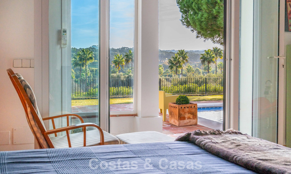 Authentic Andalusian villa with idyllic, panoramic golf views for sale in Sotogrande Alto, Costa del Sol 795217