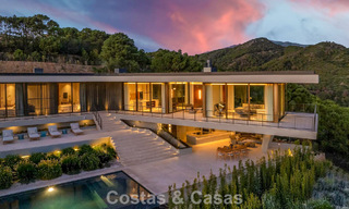 Boomerang-designed villa for sale in the green hills of Marbella - Benahavís with views over the hills and the sea 795255 