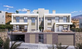 Exclusive semi-detached villas with sea views for sale in a sought-after golf setting in Mijas, Costa del Sol 795285 