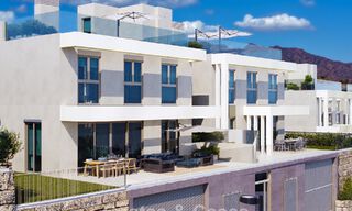 Exclusive semi-detached villas with sea views for sale in a sought-after golf setting in Mijas, Costa del Sol 795289 