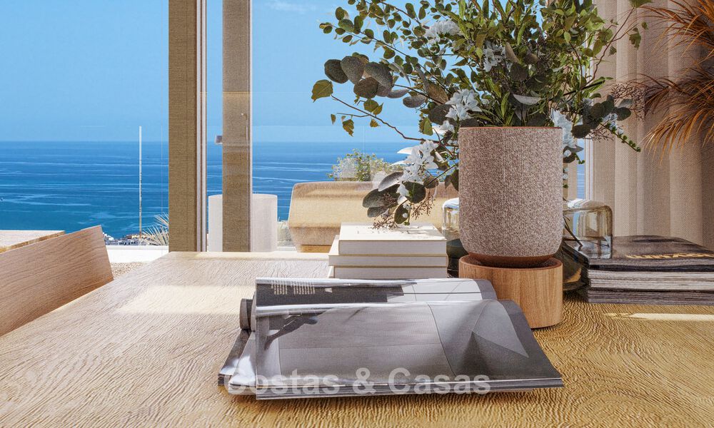 Exclusive semi-detached villas with sea views for sale in a sought-after golf setting in Mijas, Costa del Sol 795290