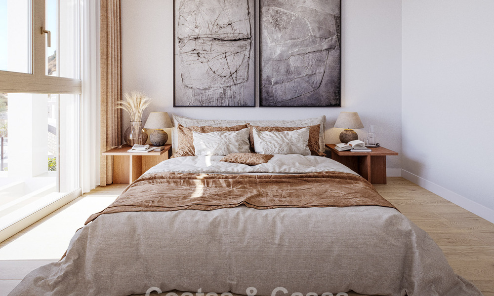 Exclusive semi-detached villas with sea views for sale in a sought-after golf setting in Mijas, Costa del Sol 795295