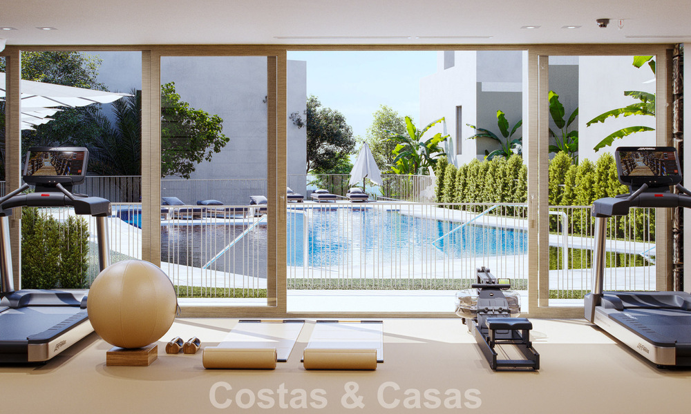 Exclusive semi-detached villas with sea views for sale in a sought-after golf setting in Mijas, Costa del Sol 795296