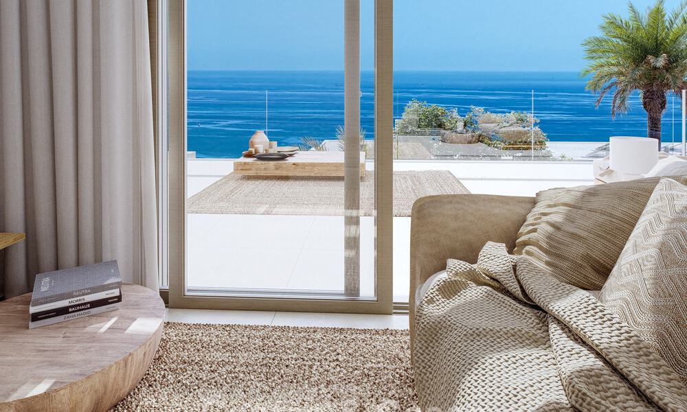 Exclusive semi-detached villas with sea views for sale in a sought-after golf setting in Mijas, Costa del Sol 795300