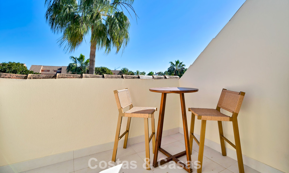 Stylishly modernised townhouse for sale within walking distance of the beach in Puerto Banús, Marbella 795312
