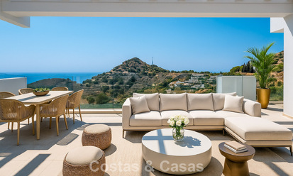 Bright apartment with sea views for sale in a resort-style complex near by Marbella town 795378