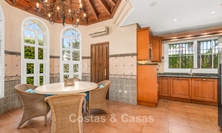Elegant Andalusian luxury villa with large garden for sale in Nueva Andalucía’s Golf Valley, Marbella 795407 