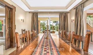 Elegant Andalusian luxury villa with large garden for sale in Nueva Andalucía’s Golf Valley, Marbella 795421 