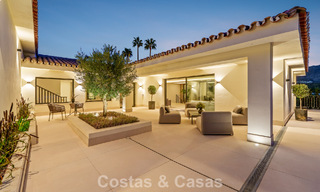 Elegant designer villa with panoramic views for sale over the golf valley of Nueva Andalucía, Marbella 795681 