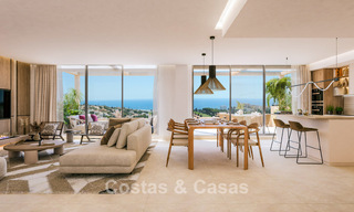 Exclusive new-build apartments with panoramic golf and sea views for sale in Benalmádena, Costa del Sol 795446 