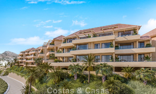 Exclusive new-build apartments with panoramic golf and sea views for sale in Benalmádena, Costa del Sol 795447 