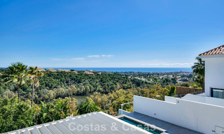 Modern renovated Andalusian villa with sea and mountain views for sale in Nueva Andalucía, Marbella 796098 